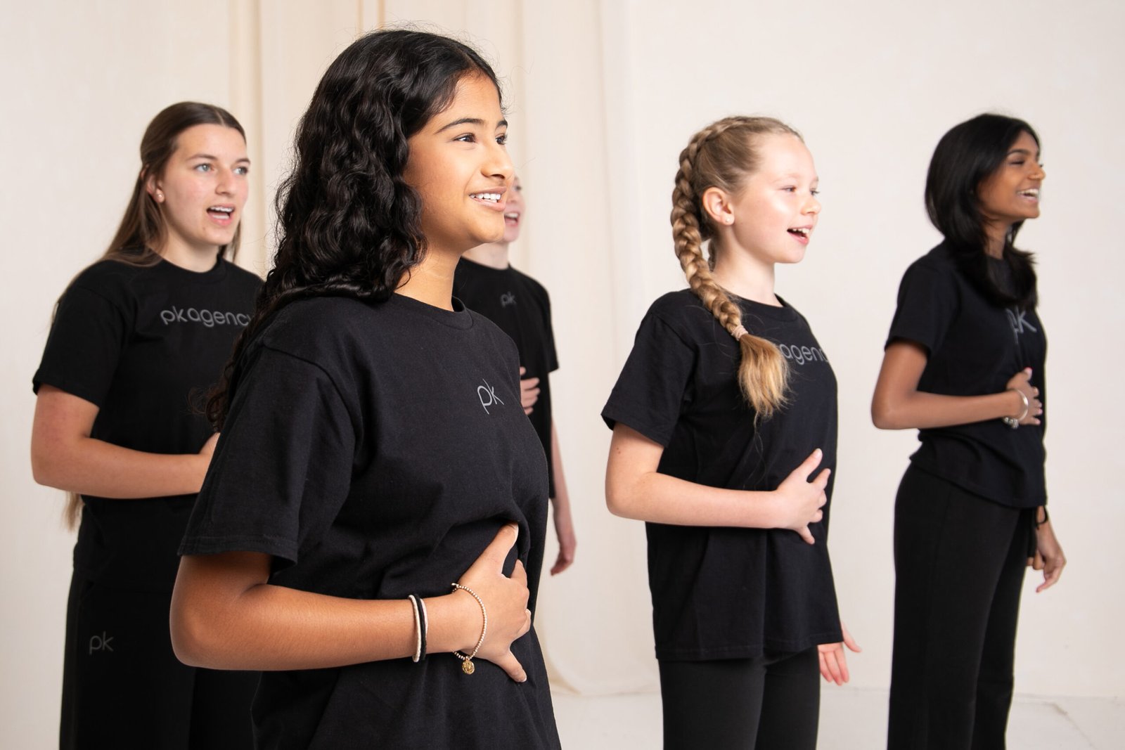 Children enjoying a PK performing arts class